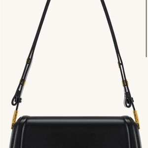 JW PEI Black Crossbody Bag with Gold Hardware